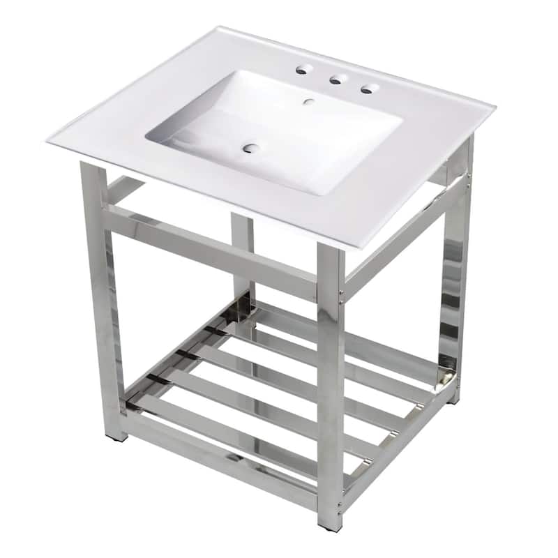 Kingston Brass 25" Wide Ceramic Console Sink