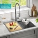 preview thumbnail 17 of 137, KRAUS Kore Workstation Drop-In Stainless Steel Kitchen Sink