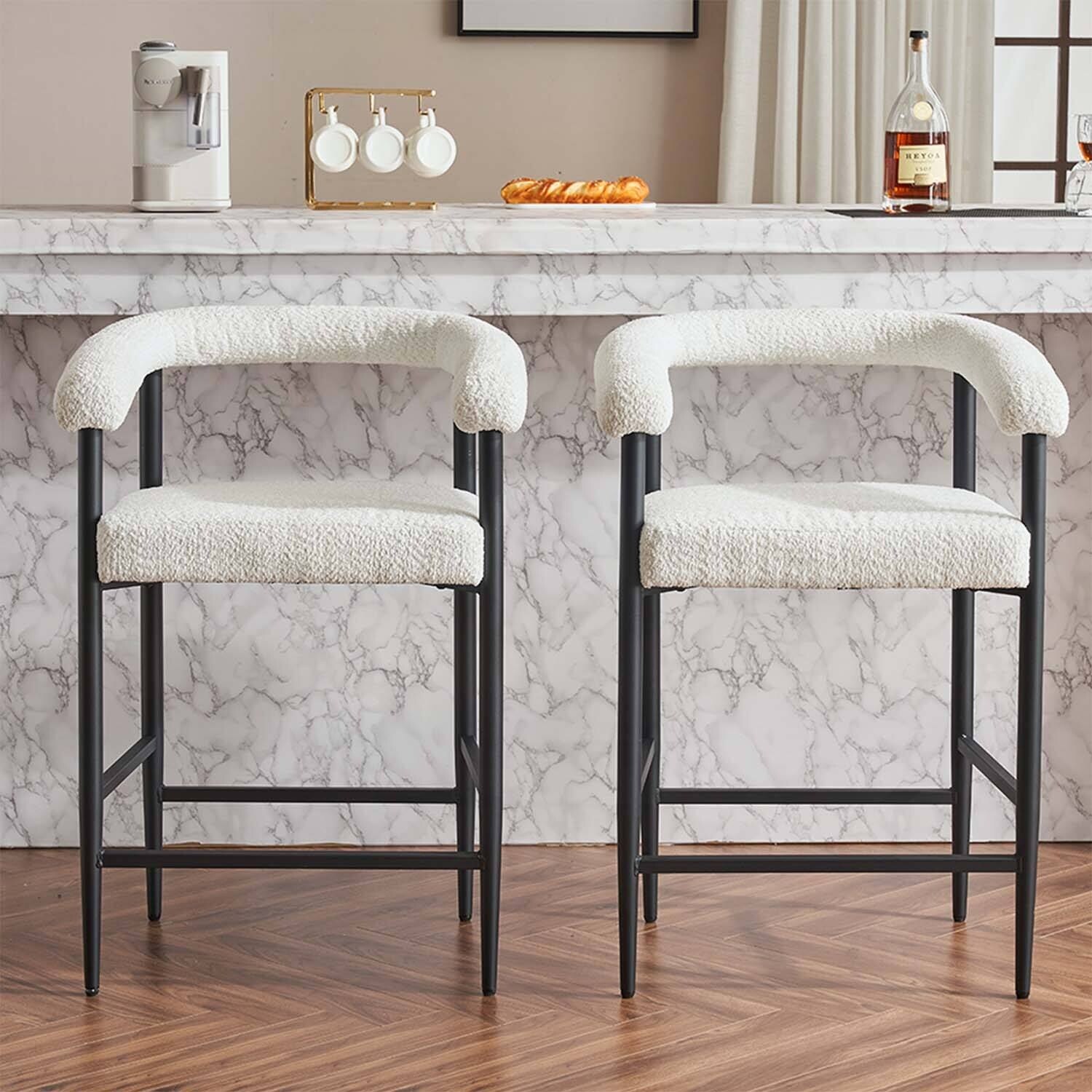Set of 2,Counter Height Bar Stools for Home,Dining Room,Cafe