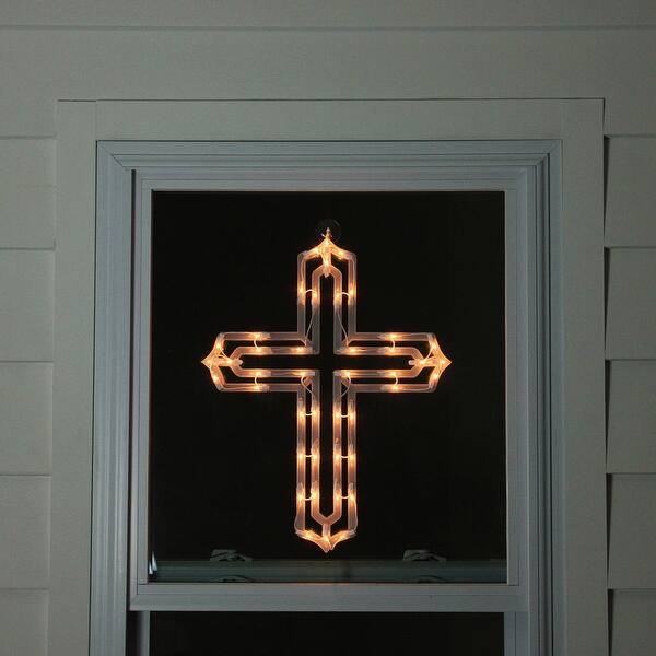 Shop 20 Lighted Religious Cross Easter Window Silhouette