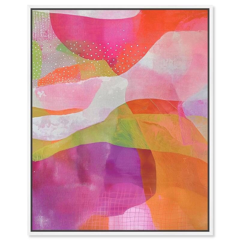 Garnet Gleam I Canvas by Art Remedy - 20" x 24" - White