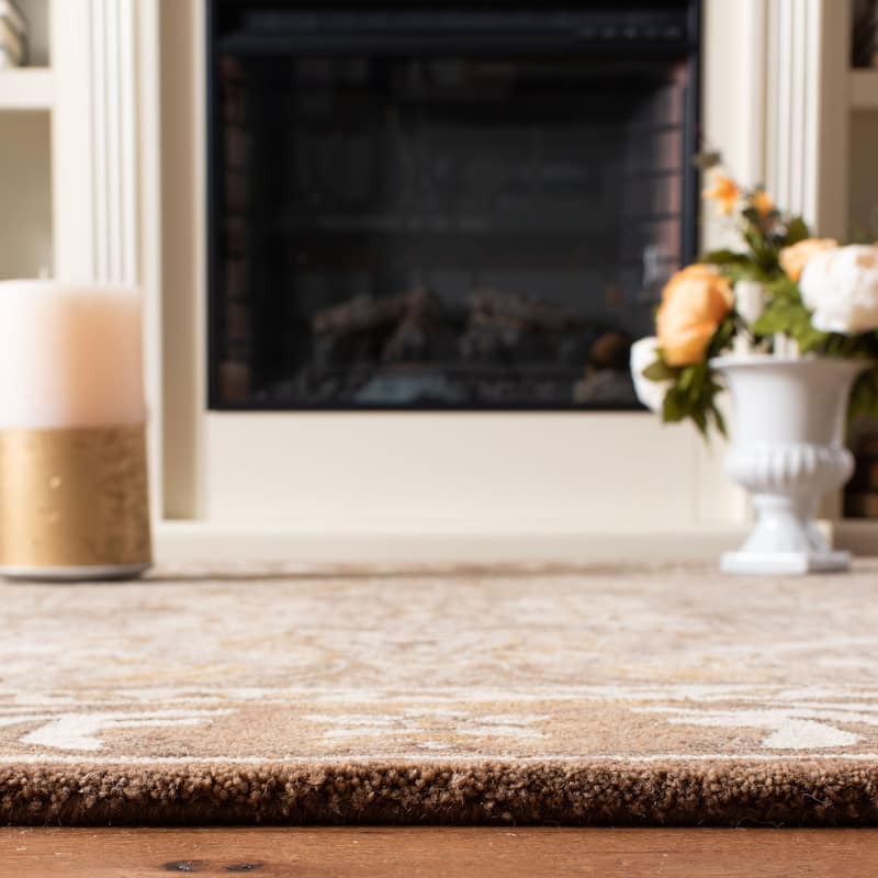 SAFAVIEH Handmade Anatolia Katja Traditional Oriental Hand-spun Wool Rug