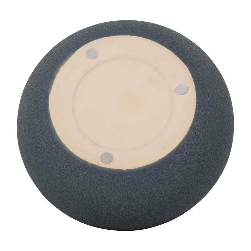 Sagebrook Home Ceramic Solid Cotton Round Volcanic Vase