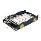 preview thumbnail 4 of 7, Full Size Race Car-Shaped Platform Bed with Wheels and Storage, Dark Blue+Yellow