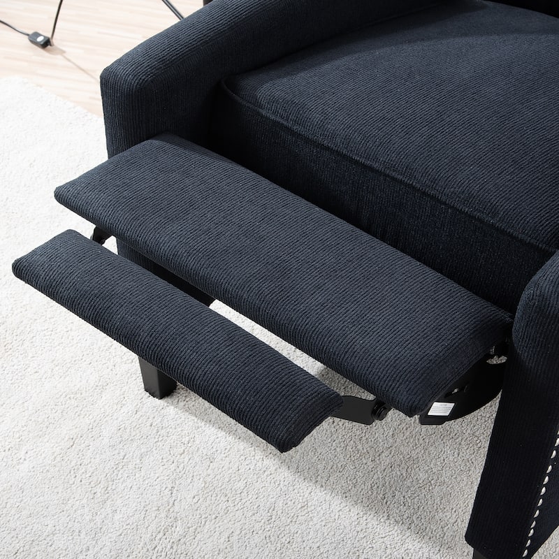 Fabric Wingback Recliner Chair with 3-Position Manual Recline, 220lb Capacity