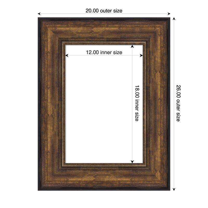 Amanti Art Ballroom Bronze Framed Dry Erase Magnetic Board - 20 x 26 in