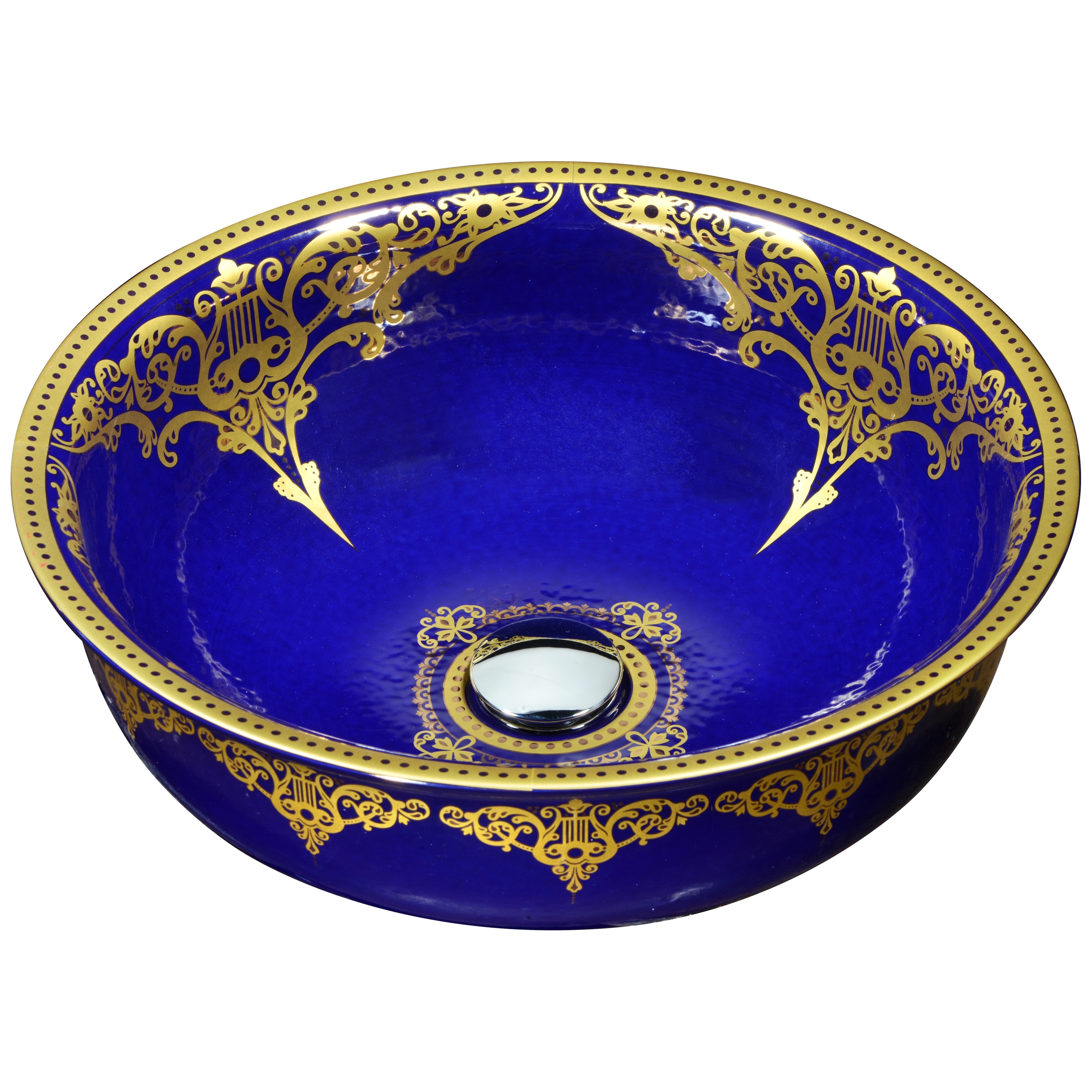 Sano　1207 Sauano Series Vessel Sink in Royal Blue - Bed Bath & Beyond