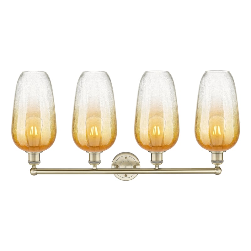 Innovations Lighting Endless Possibilities Edison - Brookhaven Flute - 4 Light 34" Bath Vanity Light