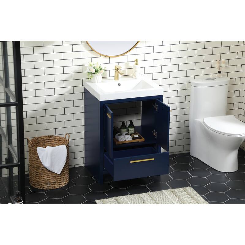 Line 24 - 30 Inch Single Bathroom Vanity - 24 Inches - Blue