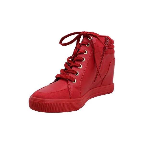 red wedge sneakers aldo
