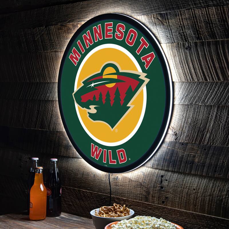 Minnesota Wild LED Lighted Sign - Clear