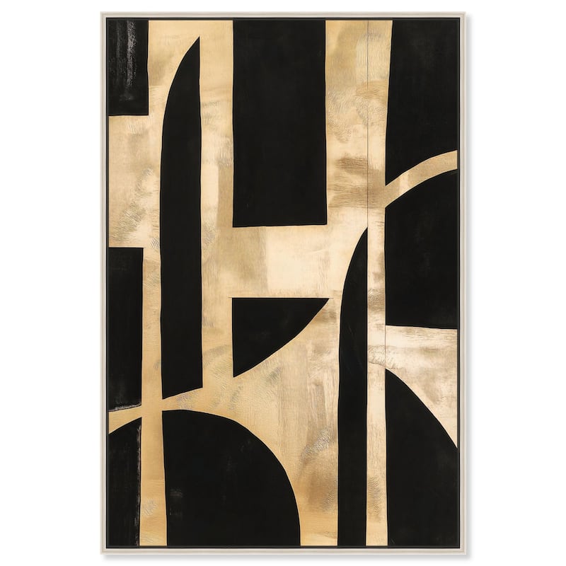 Noir and Gold II Canvas by Art Remedy - Silver - 10" x 15"
