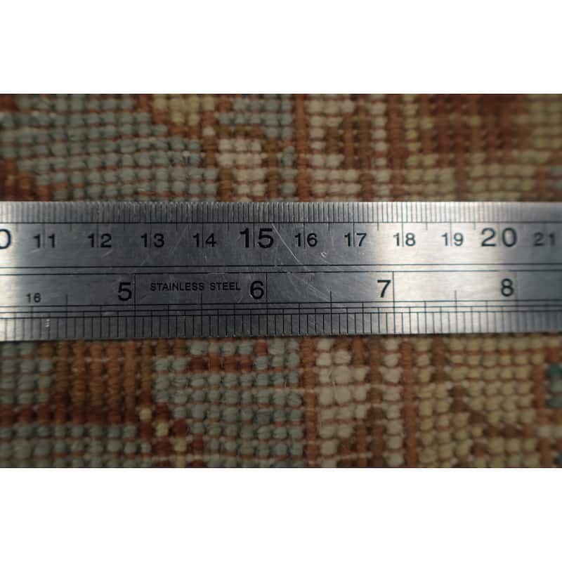 Hand Knotted Oriental 100% Wool Carpet Traditional Floral Navy Blue & Blues Ziegler Area Rug - 3' 11'' X 2' 0''