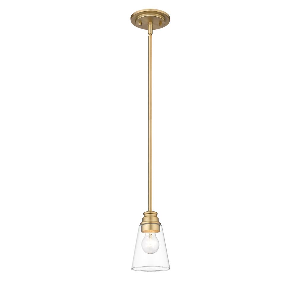 Avery Home Lighting Annora 1-Light Mini Pendant in Olde Brass - 5.5