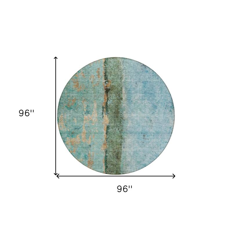 Lulu Contemporary Abstract Easy-To-Clean Timeless Fusion Outdoor Rug