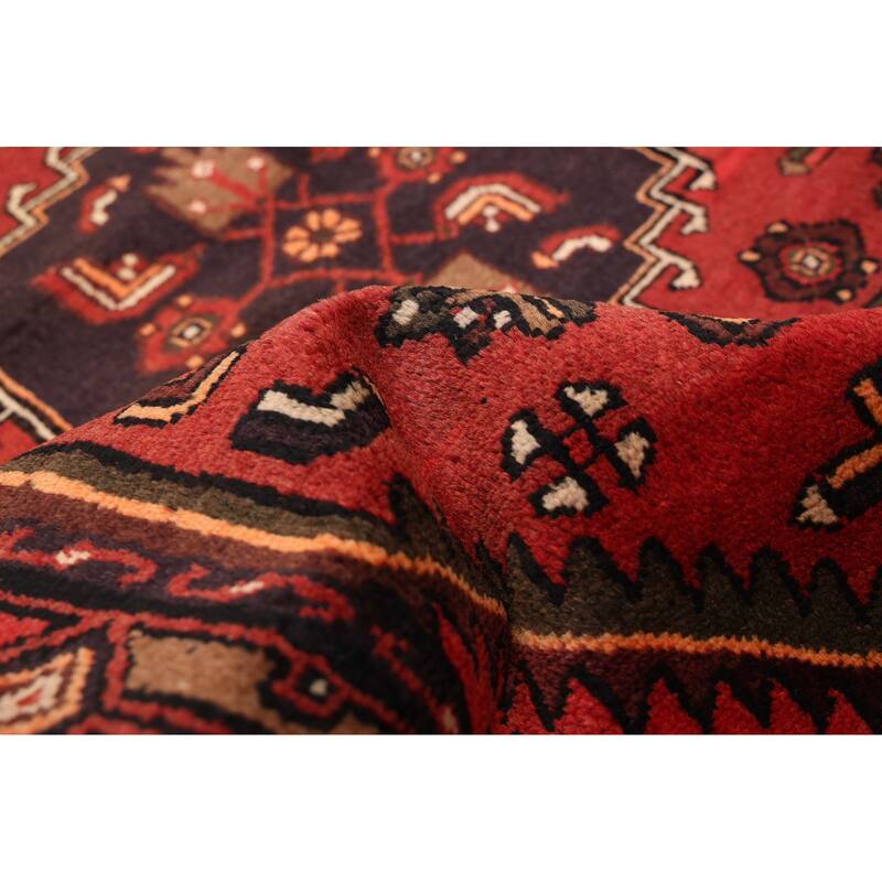 ECARPETGALLERY Hand-knotted Andelz Red Wool Rug - 3'3 x 5'3