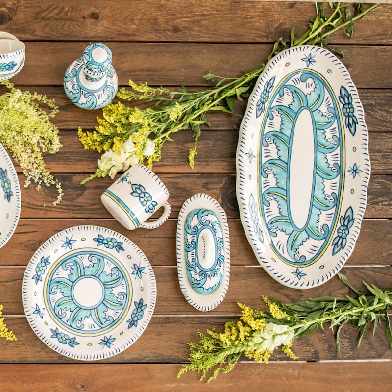 Novica Handmade Quehueche Ceramic Serving Platter