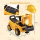 preview thumbnail 3 of 8, Gymax Ride on Toddler Car w/ Safety Helmet Ride on Excavator Car w/