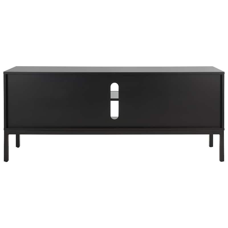 SAFAVIEH Cristen 1 Shelf Rattan Media Stand - 54" W x 15" D x 22" H - 54Wx15Dx22H