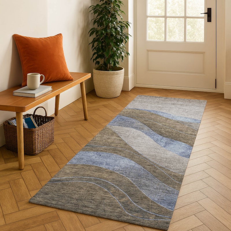 Premium Washable Super Soft Mayfield Rug - Taupe - 2'3" x 7'6"