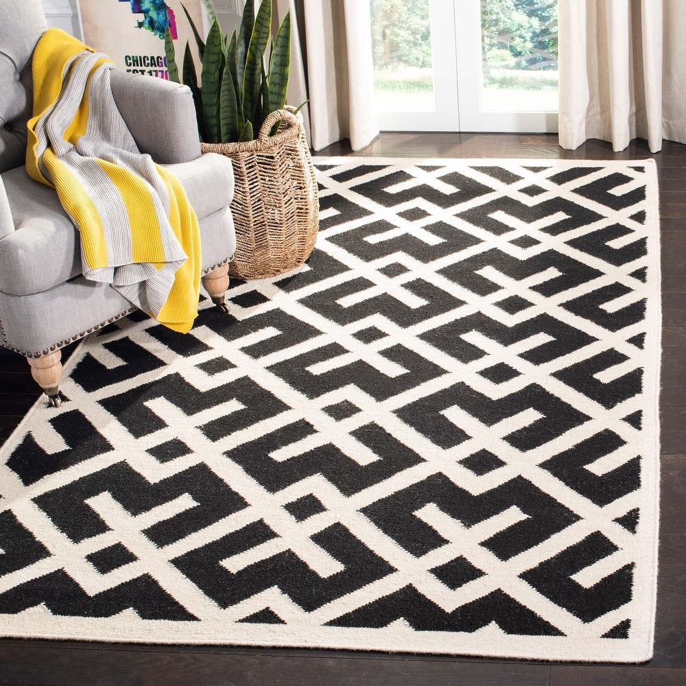 SAFAVIEH Handmade Flatweave Dhurries Eildine Modern Moroccan Wool Rug