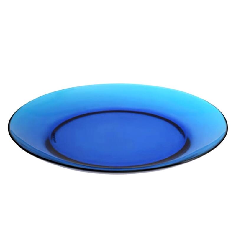 STP Goods 9.2" Borosilicate Glass Accent/Salad Plate Set of 4 - 9.25x0.9"