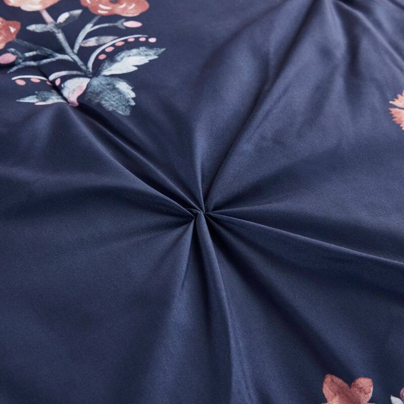 Madison Park Marfa 4 Piece Pintuck Comforter Set with Throw Pillow