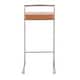 preview thumbnail 32 of 51, Silver Orchid Forrest Stackable Stainless Steel Bar Stool (Set of 2) - N/A Camel Faux Leather