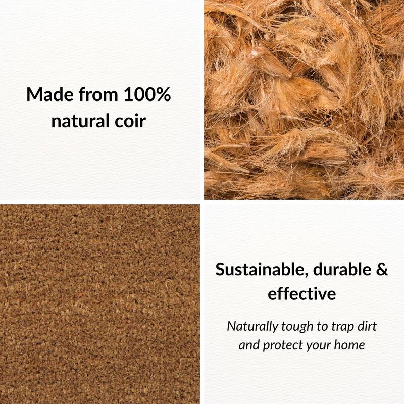 Tree of Life Coir Doormat 30x18 Inches