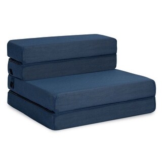 Milliard Tri-Fold Foam Folding Mattress and Sofa Bed for Guests (cot)