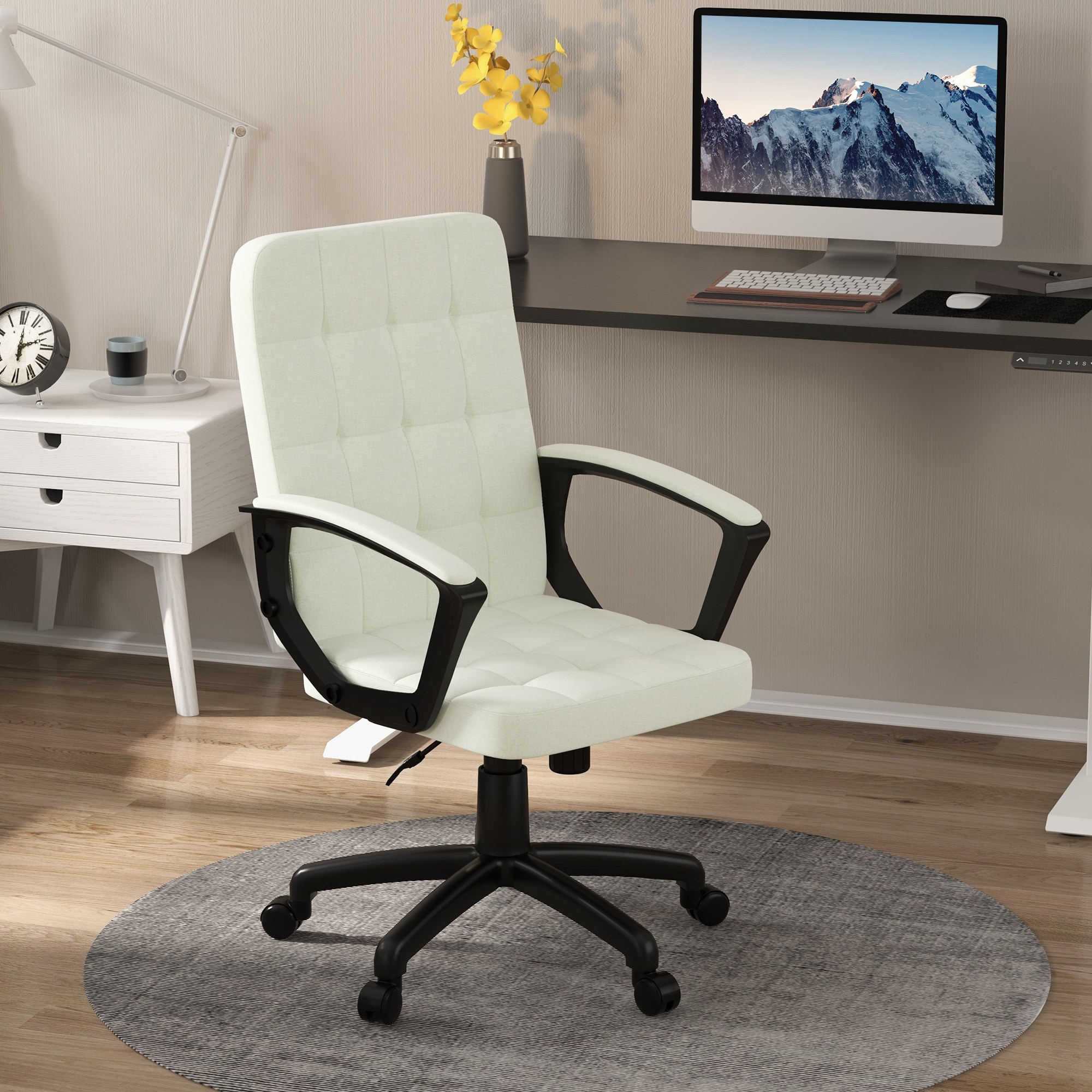 Chair Bw Black And White Comfort Office Chair - Bed Bath & Beyond - 35321201