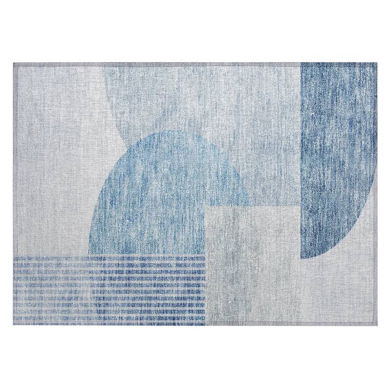 Machine Washable Indoor/ Outdoor Chantille Contemporary Deco Rug