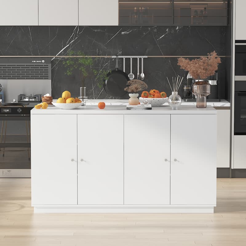 Kitchen Island Multi-Functional Sideboard for Contemporary Interiors - 63"