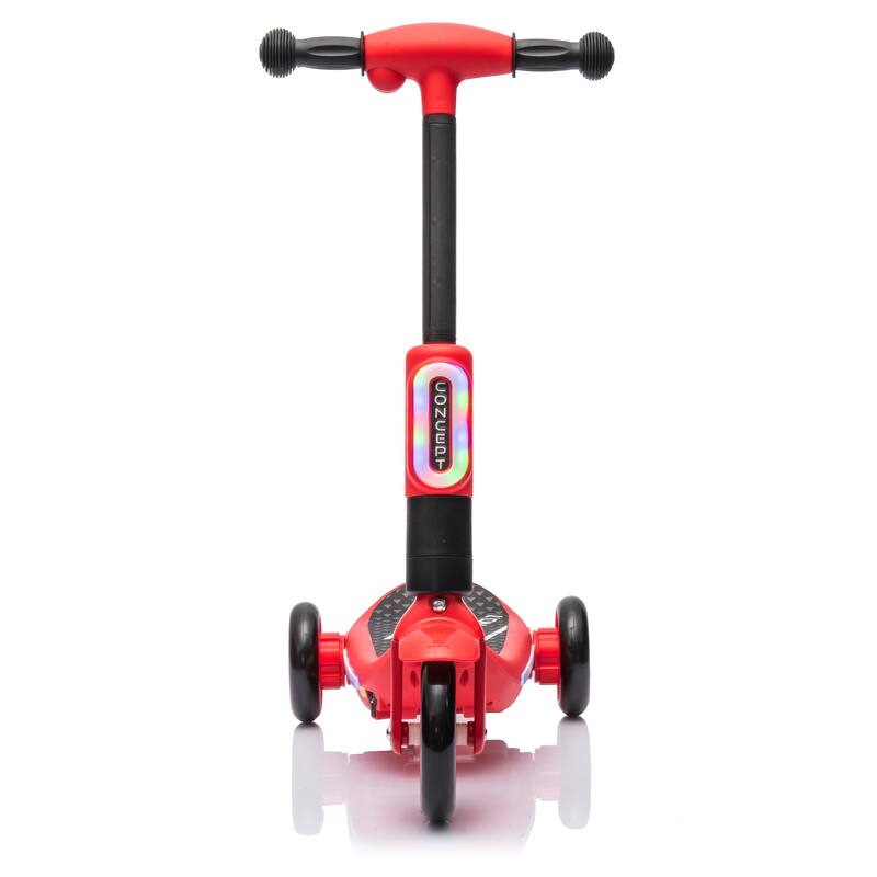 2in1 Kids Ride On Three-Wheel Balance Electric Scooter, Toy for kids, Tail Color Lights W/Spray, Wider Pedal