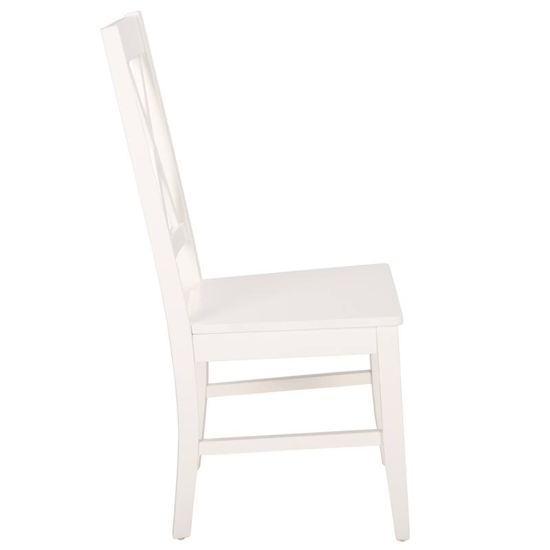 SAFAVIEH HOME Yana Double X-Back Side Chair - 18"W x 22"D x 39"H