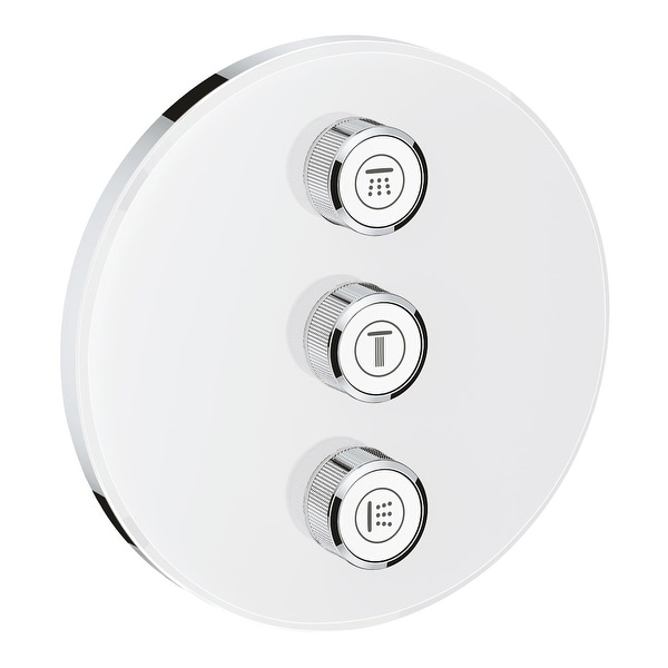 Grohe 29 152 SmartControl Triple Function Diverter Trim Only with EcoJoy - Moon White