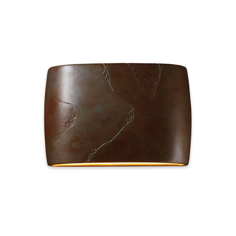 Copper Grove Sittard 2-light Red Slate Oval Wall Sconce with Open Top/Bottom