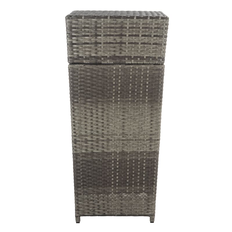 SAFAVIEH Outdoor Jennie Trash Bin (Fully Assembled)