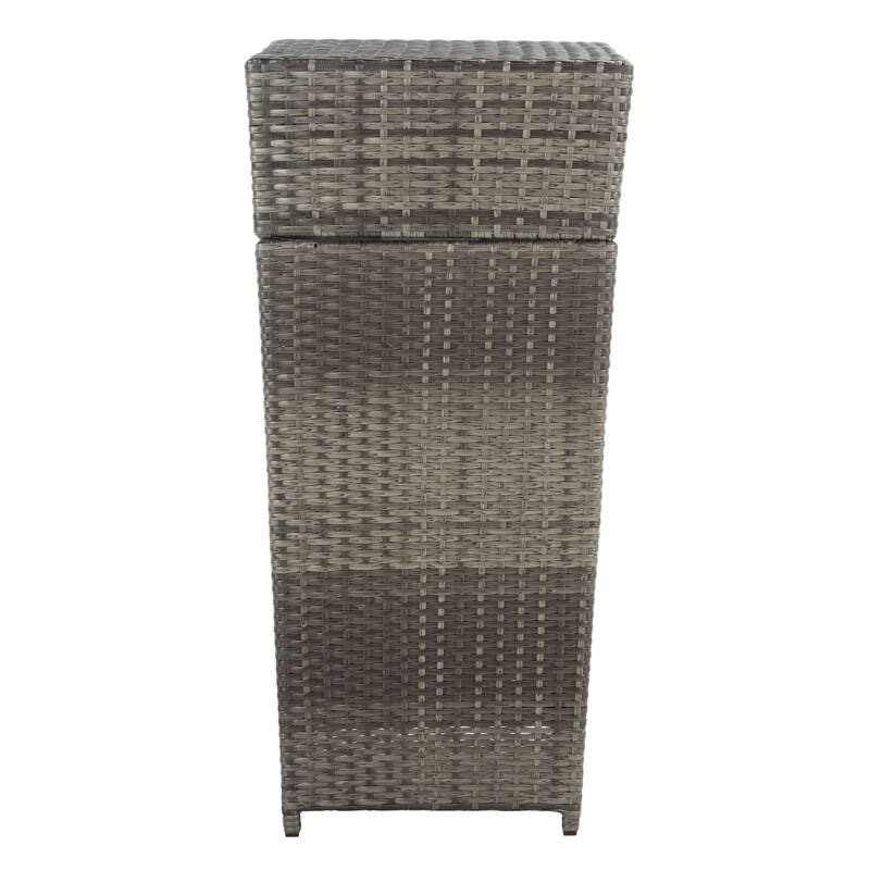 SAFAVIEH Outdoor Mazeli Trash Bin (Fully Assembled)
