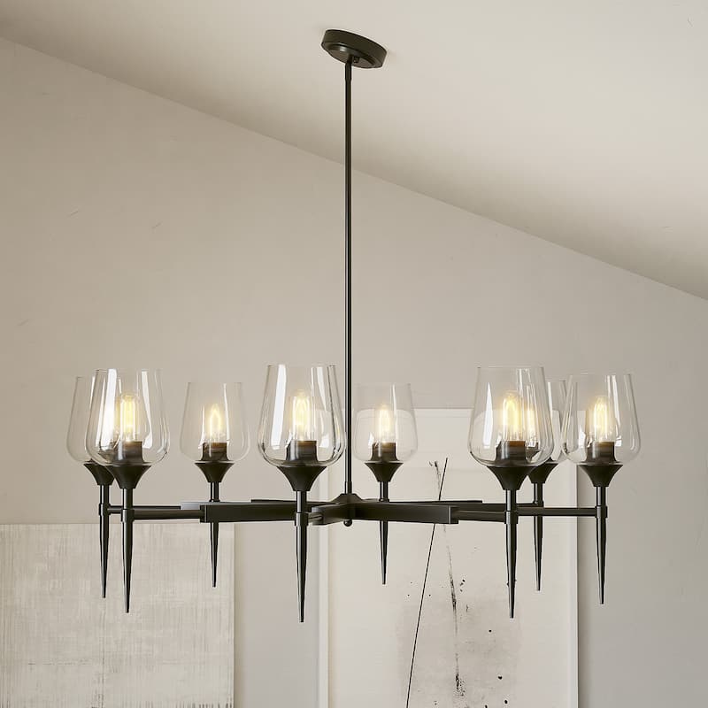 8 - Light Dimmable Classic Traditional Chandelier - N/A