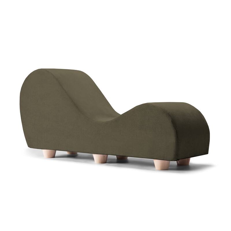 Avana Yoga Chaise Lounge w/ Maple Wood Feet