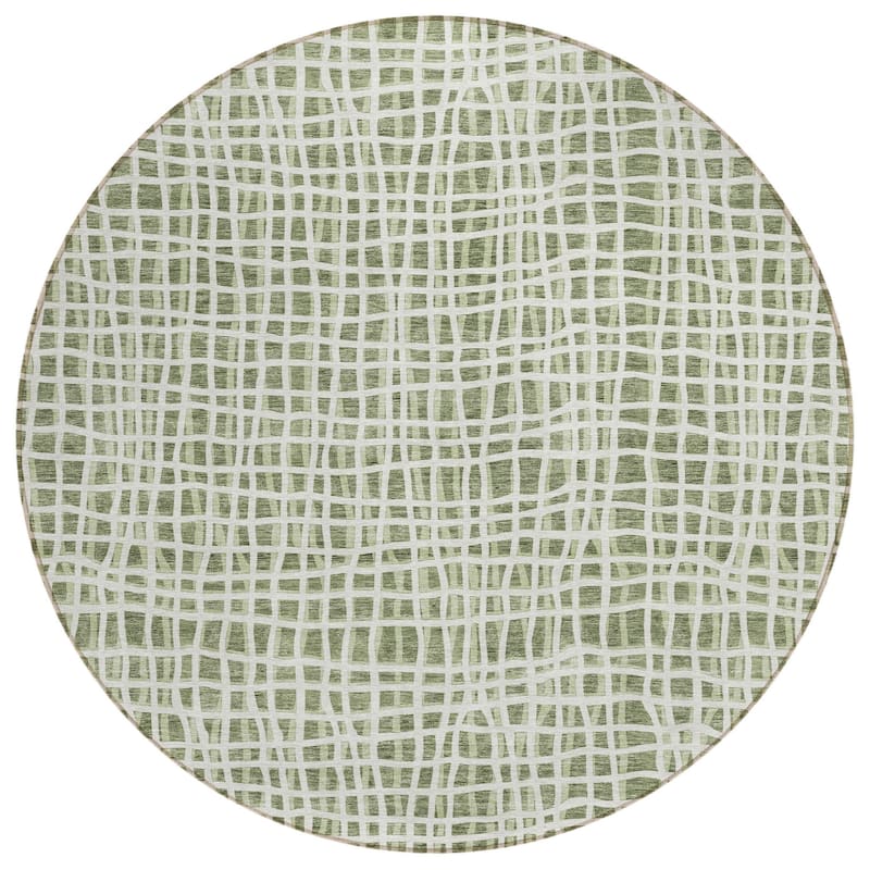 HomeRoots Striped Transitional Rectangle Outdoor Rug