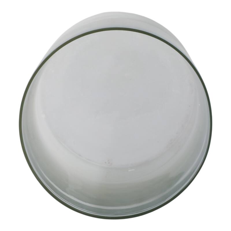 Glass Frosted Finish Pillar Candle Holder - Clear