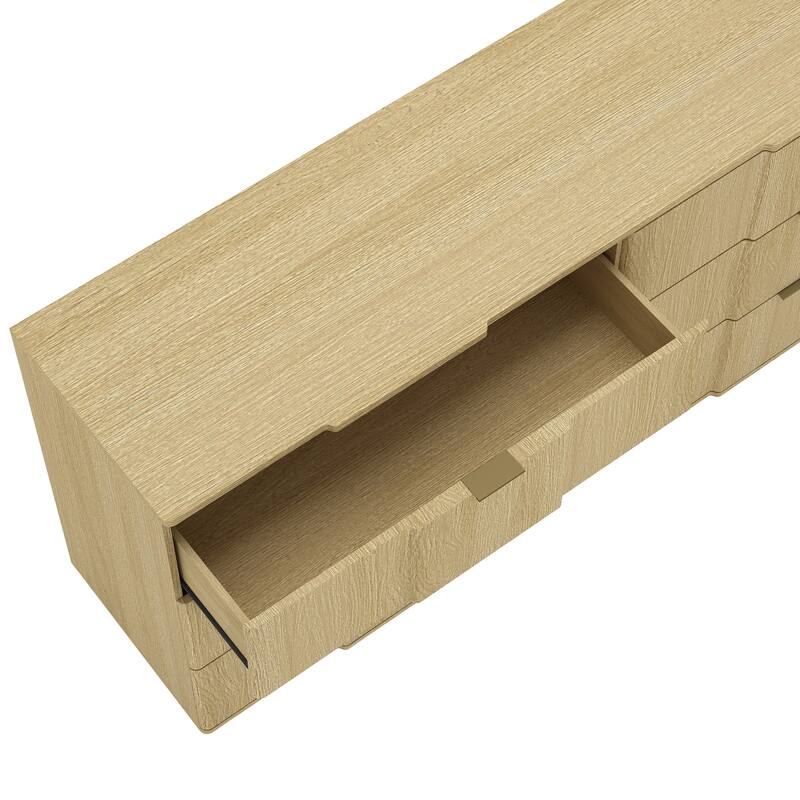 Clive 72 Inch 6 Drawer Bedroom Dresser