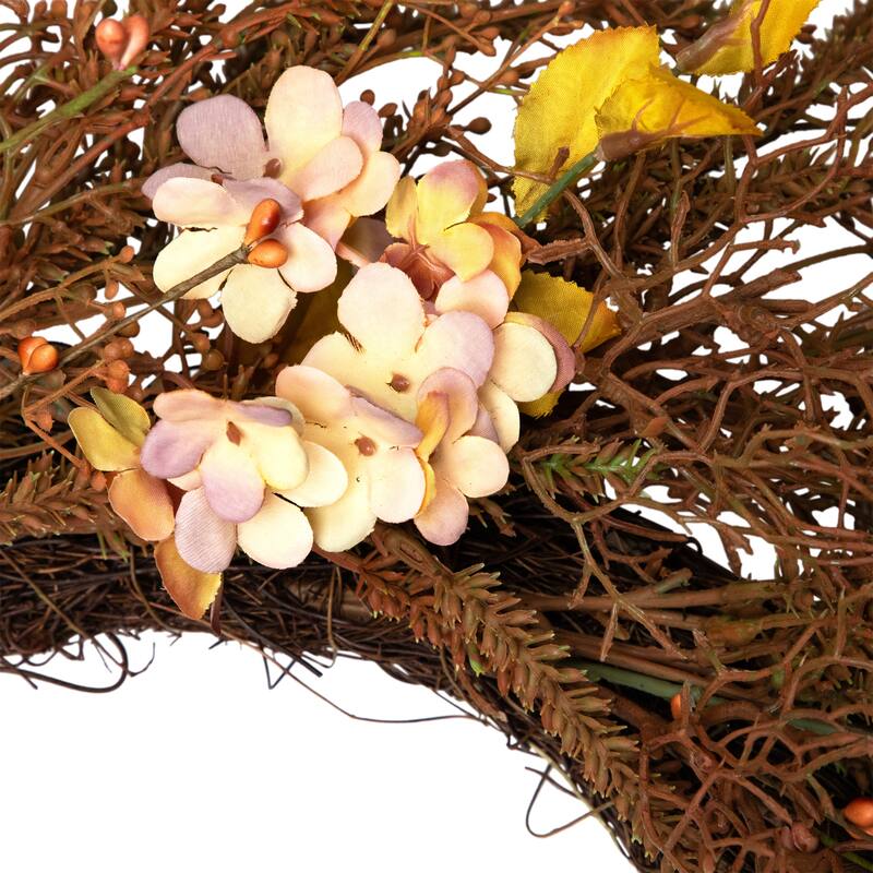 Fall Grass Autumn Harvest Artificial Wreath - 32"