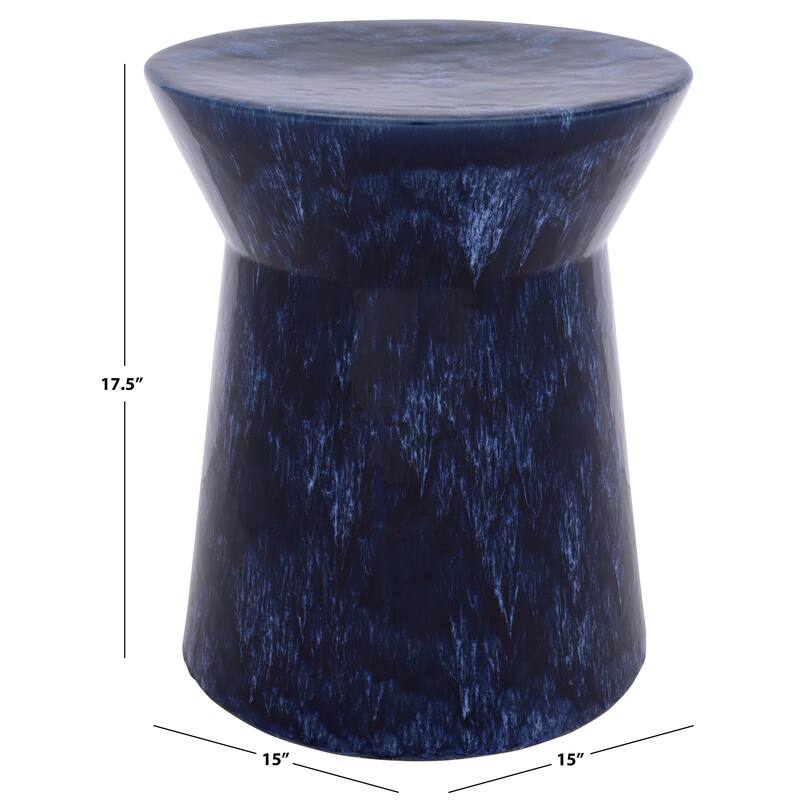 SAFAVIEH Home Lessa, 18-inch, Ceramic Garden Stool - 15"W x 15"D x 18"H
