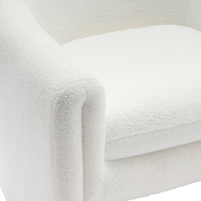 Modern Upholstered Barrel Accent Chair