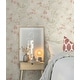 preview thumbnail 4 of 2, Seabrook Designs Lena Floral Trail Unpasted Wallpaper