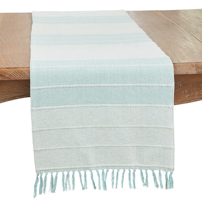Boho Corded Fringed Table Runner - 16"x72"