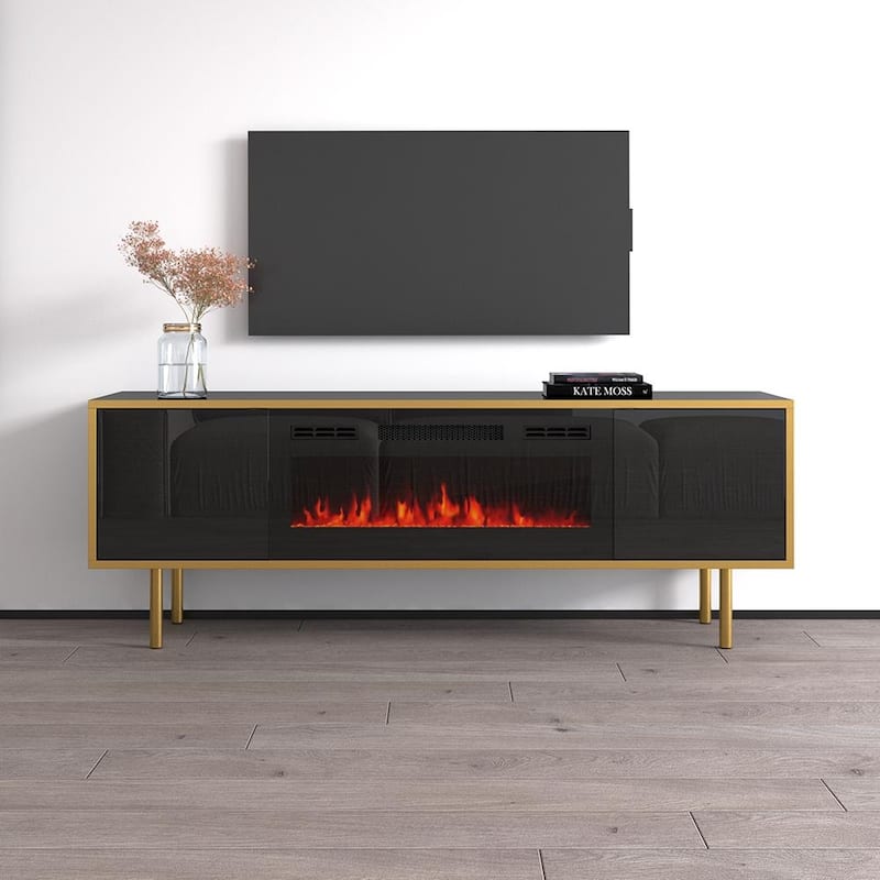 Goldie BL-EF Electric Fireplace 65" TV Stand